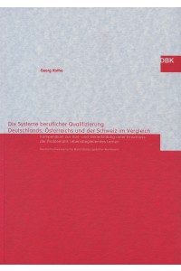 Die Systeme beruflicher Qualifizierung Deutschlands, Österreichs und der Schweiz im Vergleich