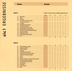 sic!  Auswertungs- uns Ergebnisbogen für Heft A, B, C, D und E (Bund à 10 Ex.)