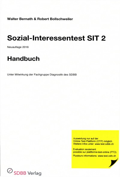 Sozial-Interessentest SIT 2 Handbuch