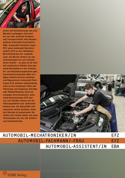 Automobil-Mechatroniker/in EFZ, Automobil-Fachmann/-frau EFZ, Automobil-Assistent/in EBA